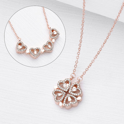 Collier Diamant Porte-Bonheur | 2 en 1 | Amour et Chance 