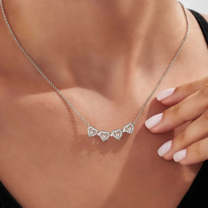 Collier Diamant Porte-Bonheur | 2 en 1 | Amour et Chance 